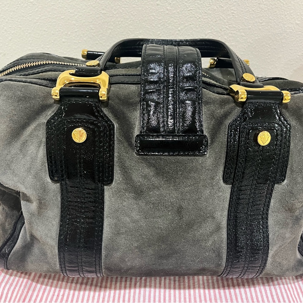 Gucci Black and Brown Travel Bag with Gold Hardware - Picture 4 of 12